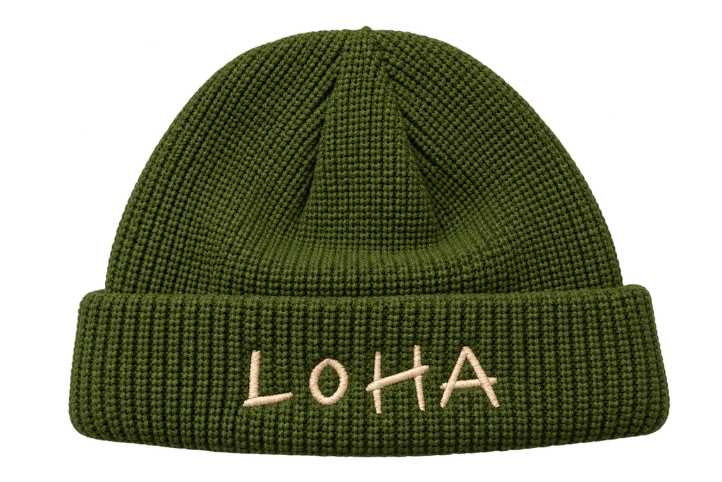 AUTUMN GREEN BEANIE