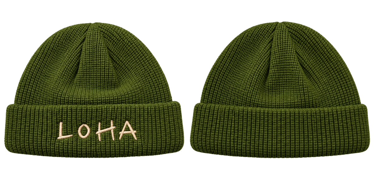 AUTUMN GREEN BEANIE